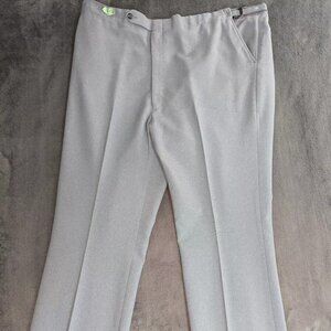 Jaymar Dress Pants Mens 36x30 Pleated Slacks Gray Hem Let Down